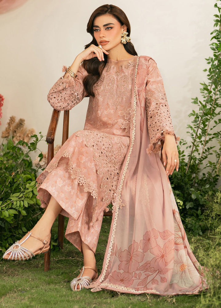 Iznik Embroidered Lawn Suits Unstitched 3 Piece IZ25FE IFE-12 - Summer Collection