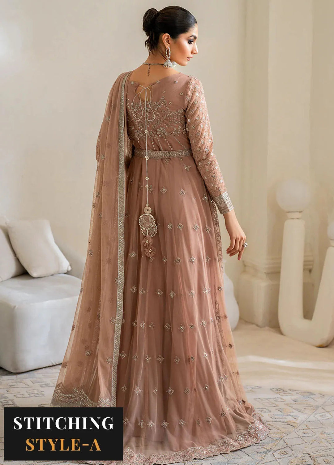 Iznik Embroidered Net Suits Unstitched 3 Piece IZ24CC CC-43 - Luxury Collection