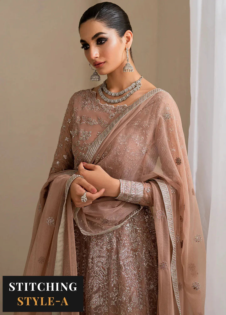 Iznik Embroidered Net Suits Unstitched 3 Piece IZ24CC CC-43 - Luxury Collection