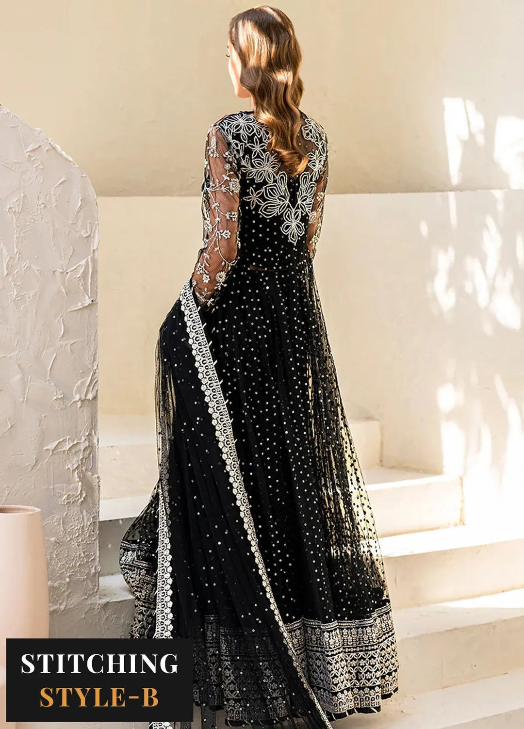 Iznik Embroidered Net Suits Unstitched 3 Piece IZ24CC CC-50 - Luxury Collection