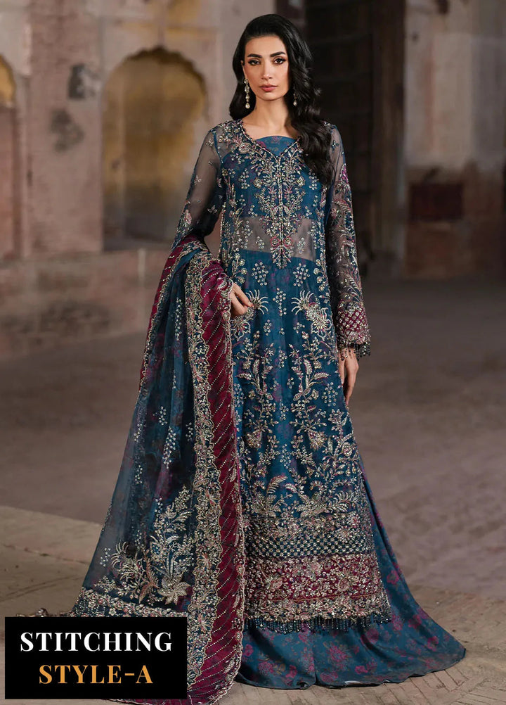 Iznik Embroidered Organza Suits Unstitched 3 Piece IZ25LC ILC-03 - Luxury Collection