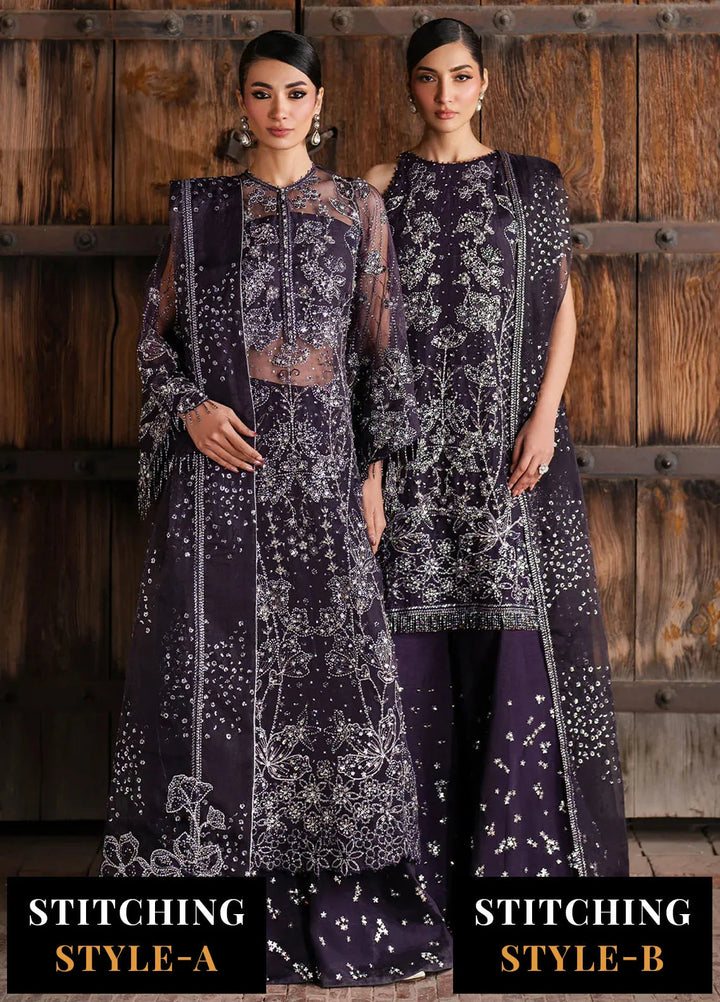 Iznik Embroidered Organza Suits Unstitched 3 Piece IZ25LC ILC-06 - Luxury Collection