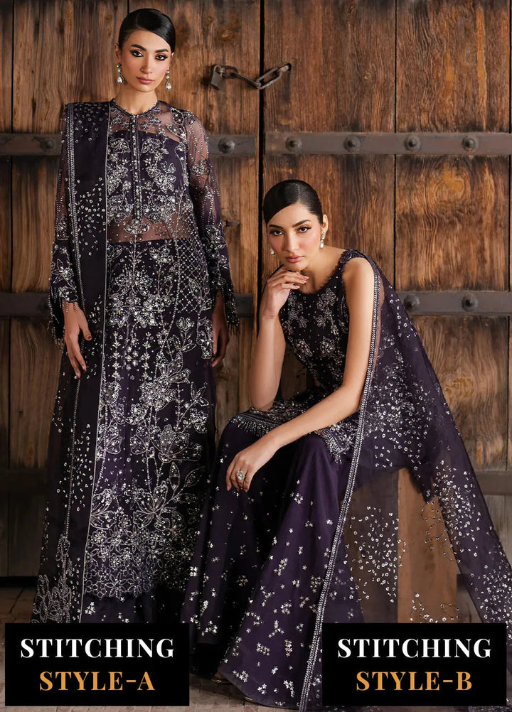 Iznik Embroidered Organza Suits Unstitched 3 Piece IZ25LC ILC-06 - Luxury Collection