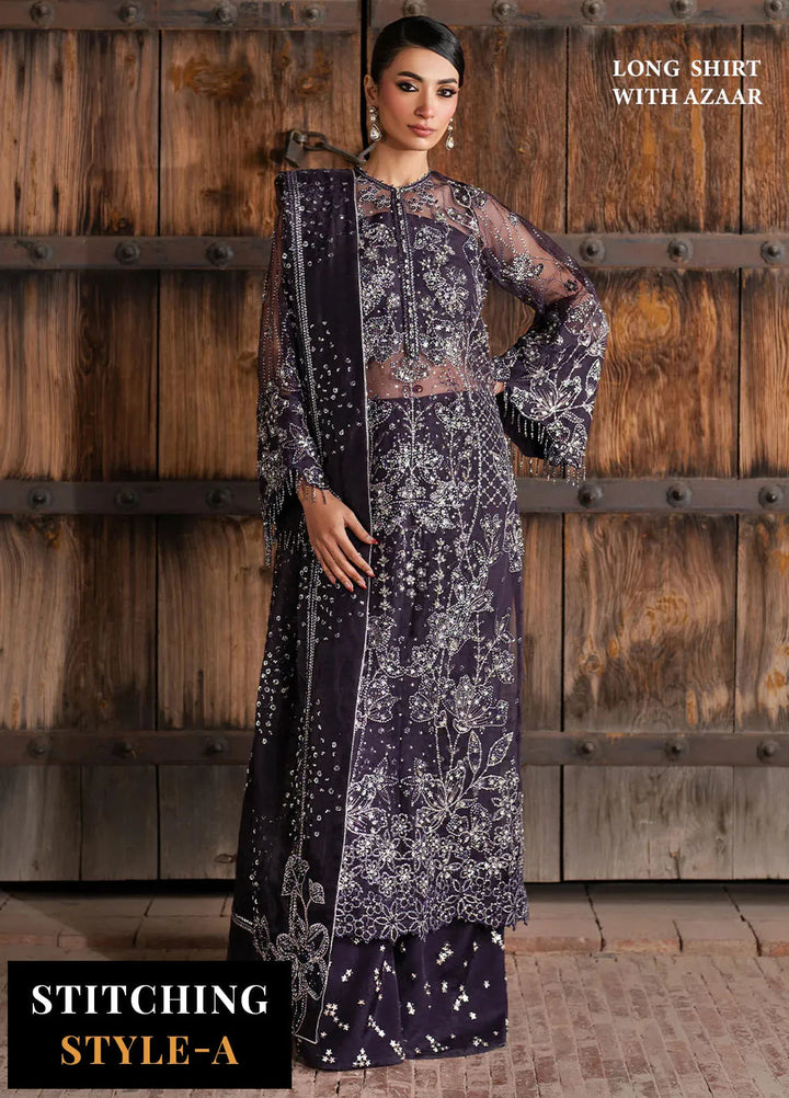 Iznik Embroidered Organza Suits Unstitched 3 Piece IZ25LC ILC-06 - Luxury Collection