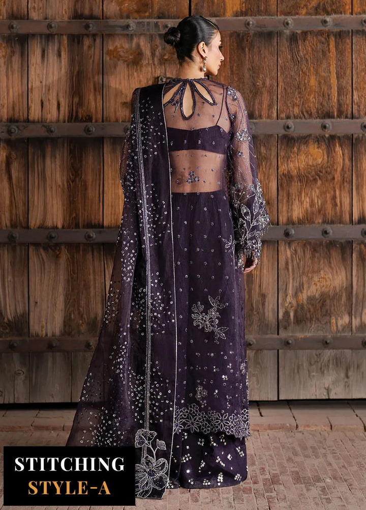 Iznik Embroidered Organza Suits Unstitched 3 Piece IZ25LC ILC-06 - Luxury Collection