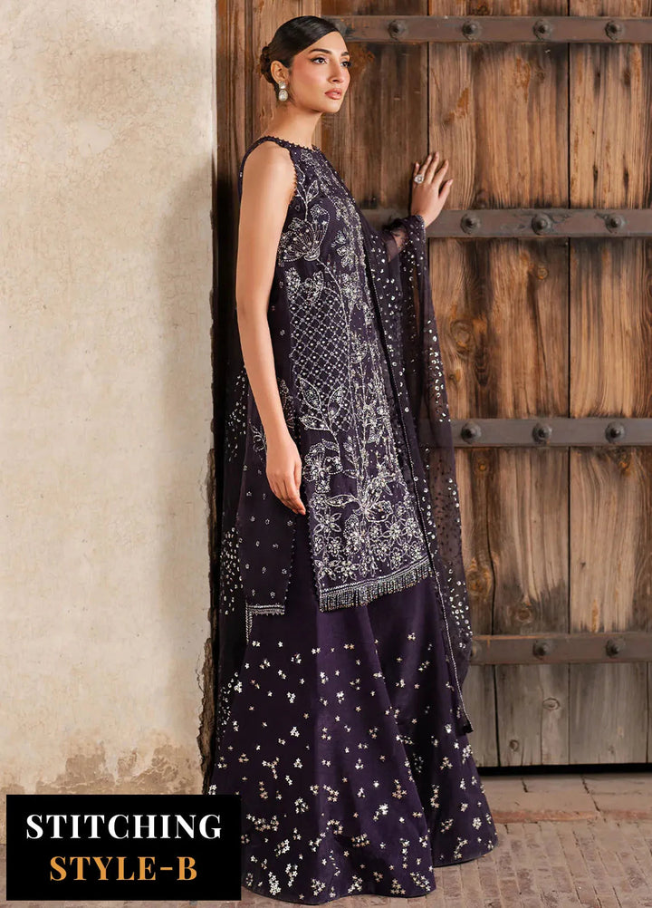 Iznik Embroidered Organza Suits Unstitched 3 Piece IZ25LC ILC-06 - Luxury Collection