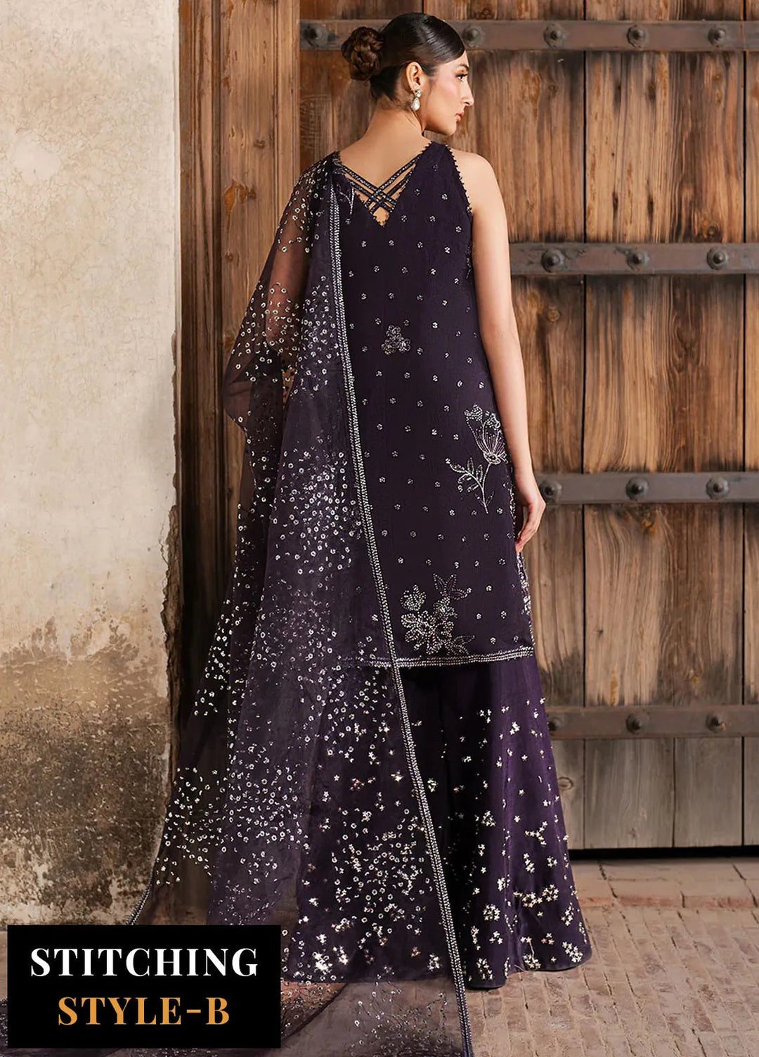 Iznik Embroidered Organza Suits Unstitched 3 Piece IZ25LC ILC-06 - Luxury Collection