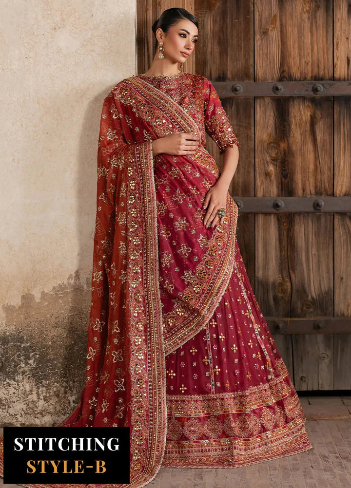 Iznik Embroidered Silk Suits Unstitched 3 Piece IZ25LC ILC-07 - Luxury Collection