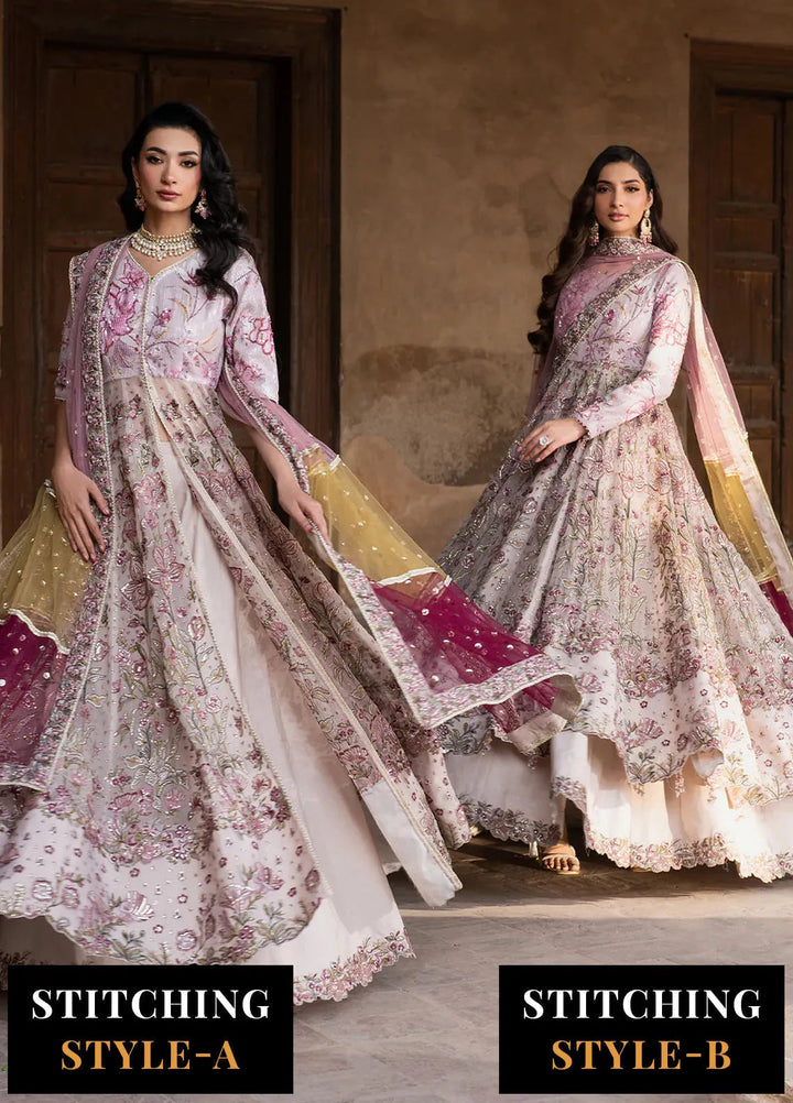 Iznik Embroidered Silk Suits Unstitched 3 Piece IZ25LC ILC-08 - Luxury Collection