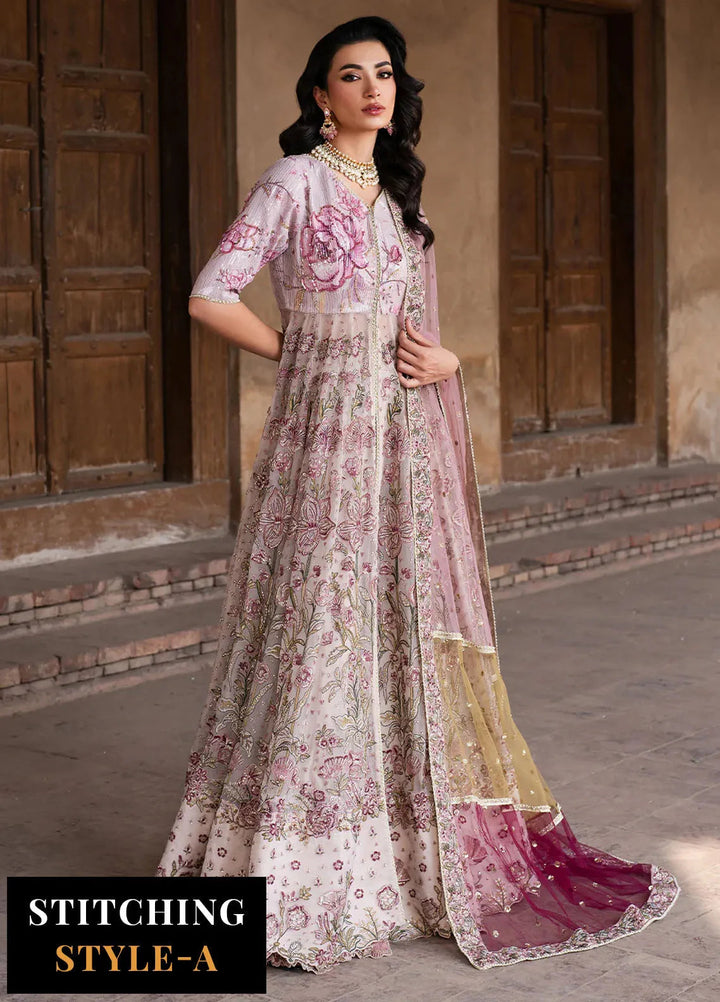 Iznik Embroidered Silk Suits Unstitched 3 Piece IZ25LC ILC-08 - Luxury Collection