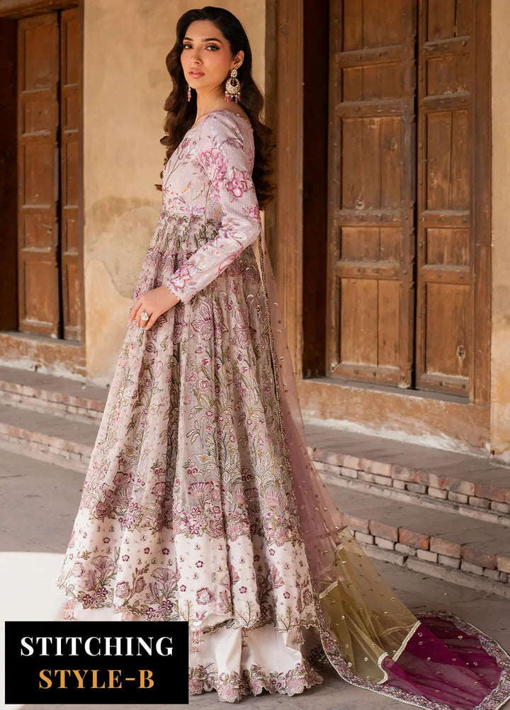 Iznik Embroidered Silk Suits Unstitched 3 Piece IZ25LC ILC-08 - Luxury Collection