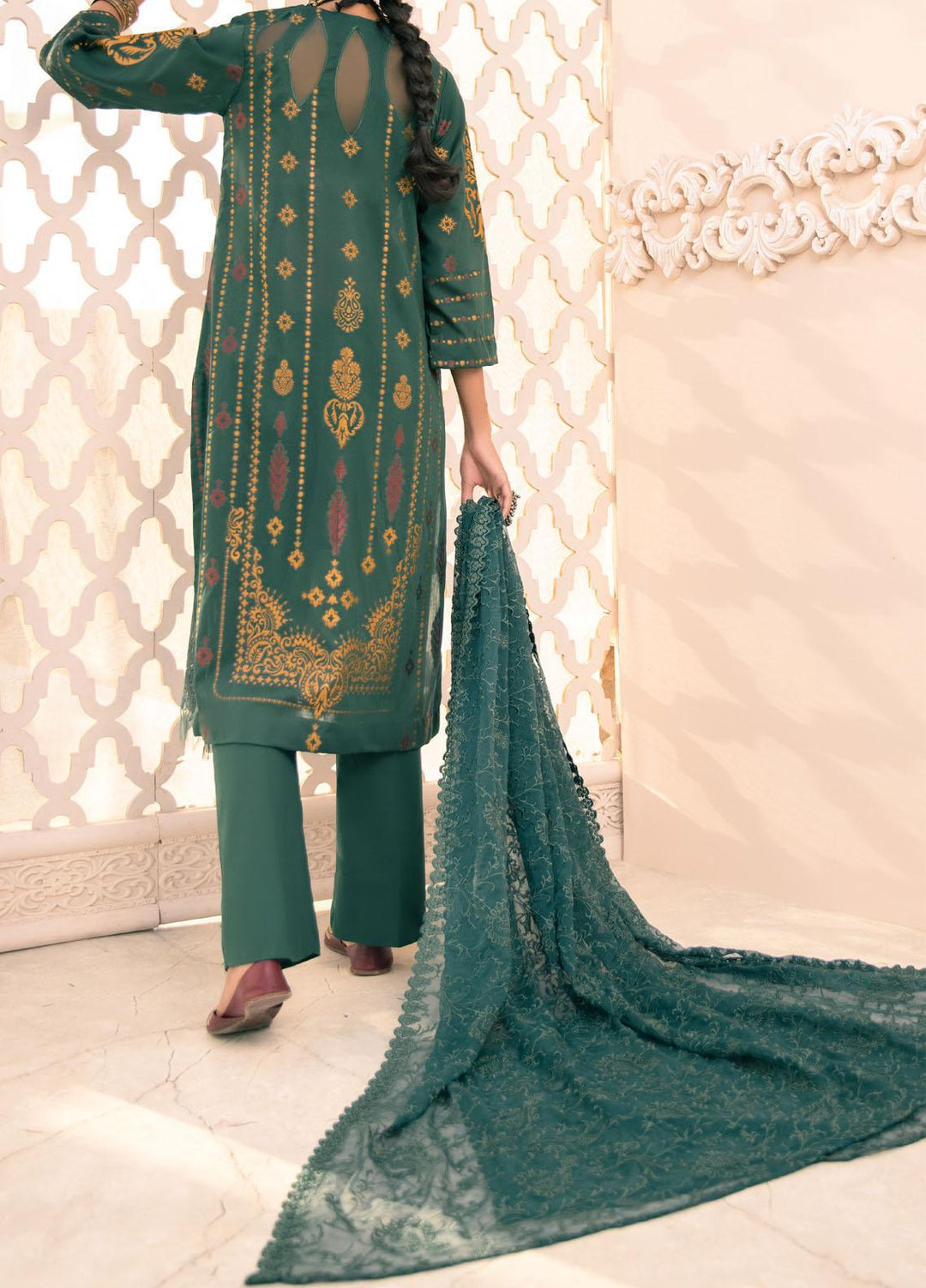 Guzel By Iznik Embroidered Jacquard Suits Unstitched 3 Piece IZ21G 11 Zumrut - Summer Collection