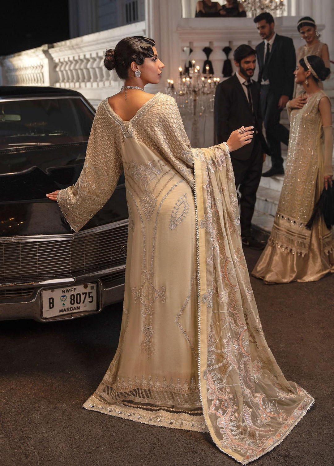 La Royale By Iznik Embroidered Chiffon Suits Unstitched 3 Piece IZ22R IRC-04 Agnes - Luxury Collection