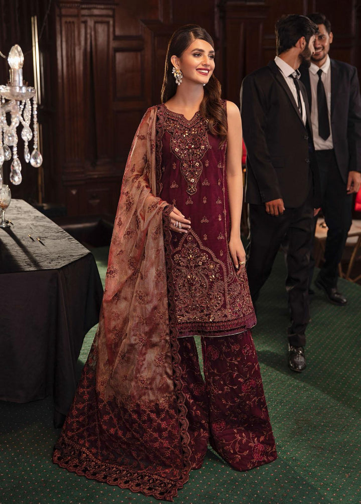 La Royale By Iznik Embroidered Net Suits Unstitched 3 Piece IZ22R IRC-07 Enchanto - Luxury Collection