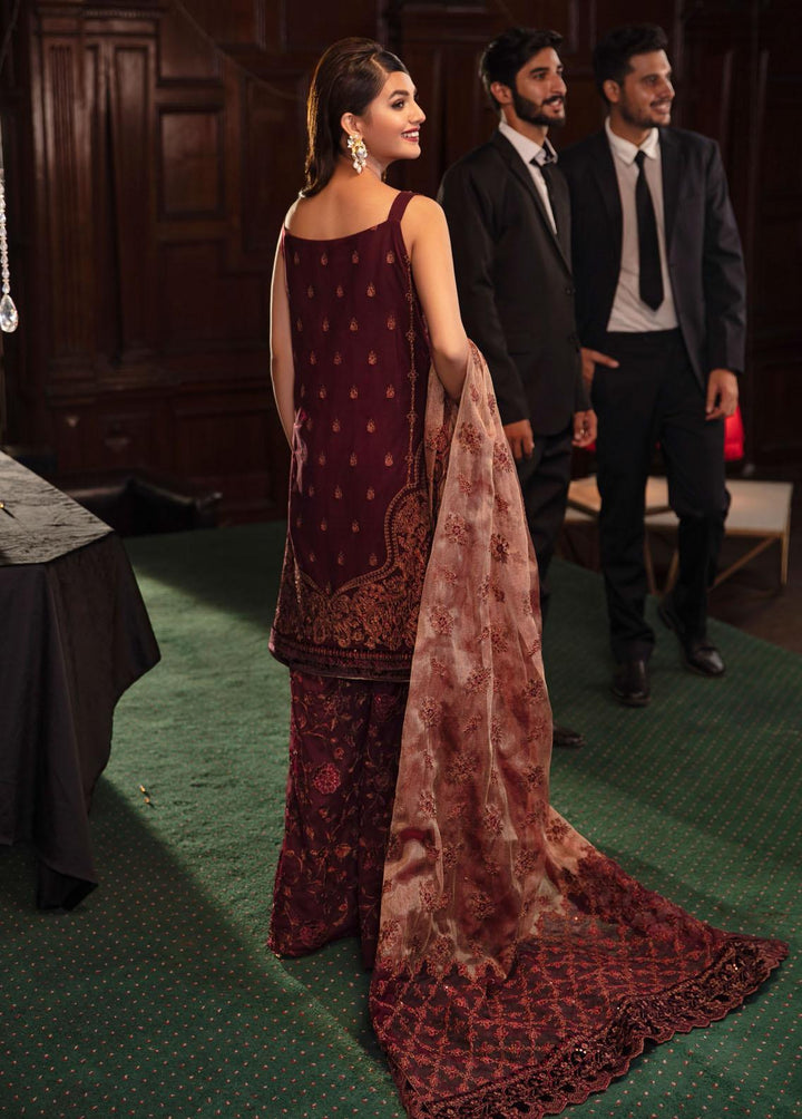 La Royale By Iznik Embroidered Net Suits Unstitched 3 Piece IZ22R IRC-07 Enchanto - Luxury Collection