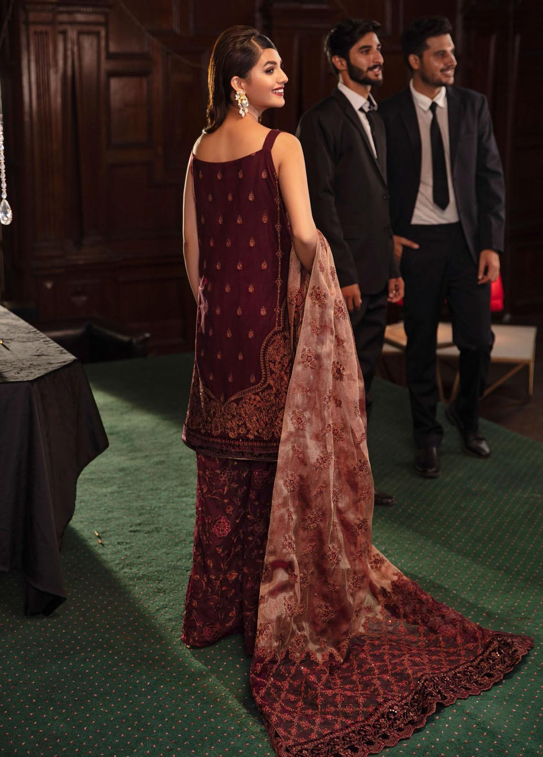 La Royale By Iznik Embroidered Net Suits Unstitched 3 Piece IZ22R IRC-07 Enchanto - Luxury Collection