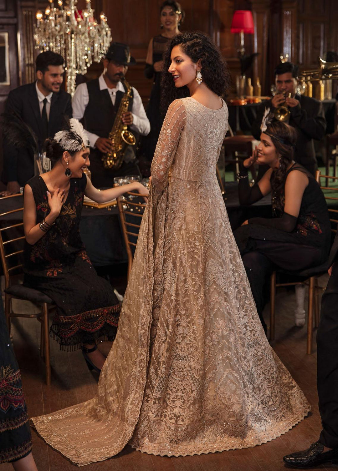 La Royale By Iznik Embroidered Net Suits Unstitched 3 Piece IZ22R IRC-10 Coronation - Luxury Collection