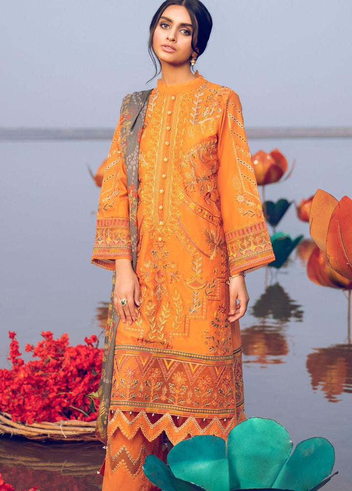 Iznik Embroidered Lawn Suits Unstitched 3 Piece IZ21L 04 Zing - Luxury Collection