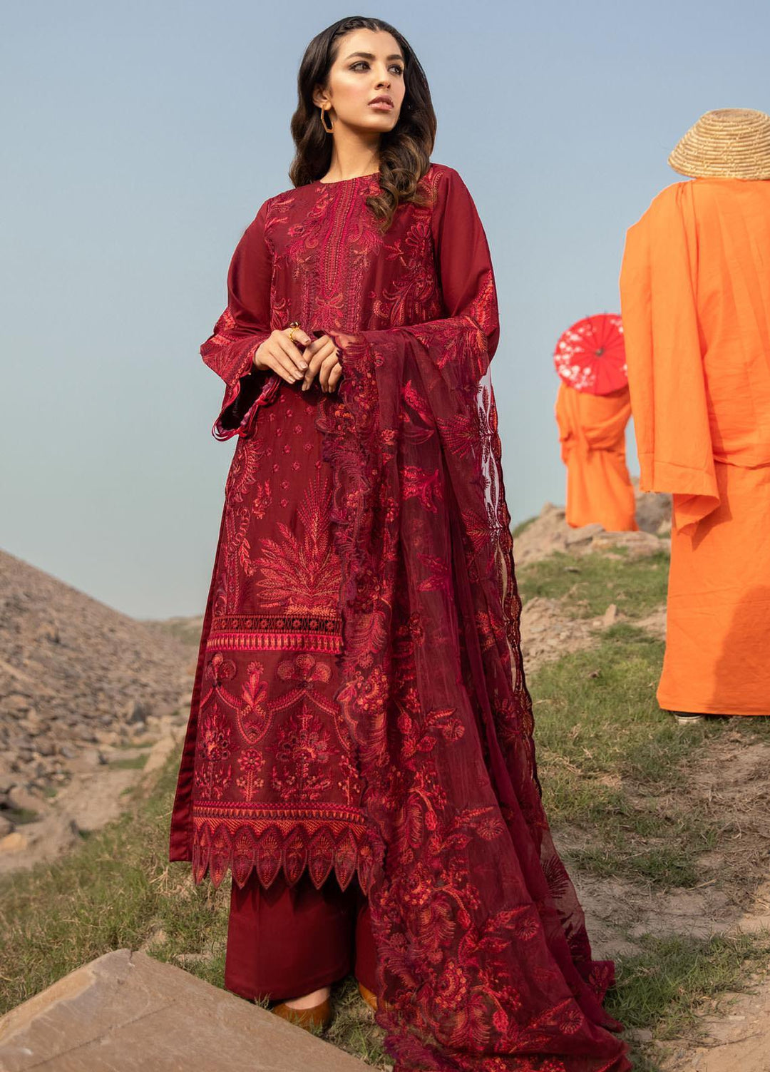 Iznik Embroidered Lawn Suits Unstitched 3 Piece IZ21L 05 Folklore - Luxury Collection
