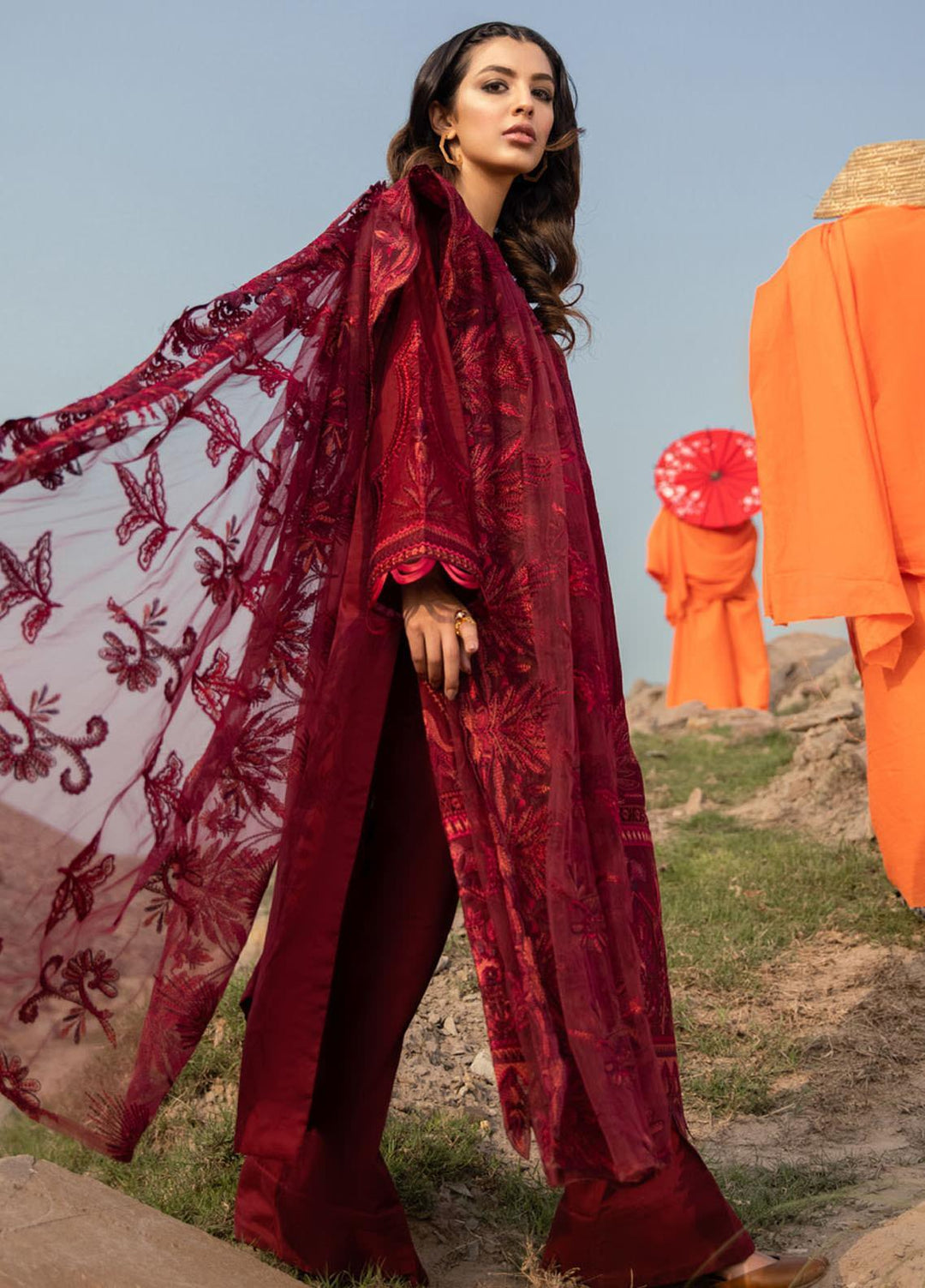 Iznik Embroidered Lawn Suits Unstitched 3 Piece IZ21L 05 Folklore - Luxury Collection