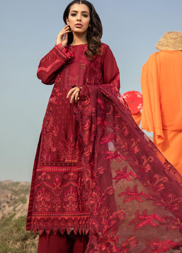 Iznik Embroidered Lawn Suits Unstitched 3 Piece IZ21L 05 Folklore - Luxury Collection