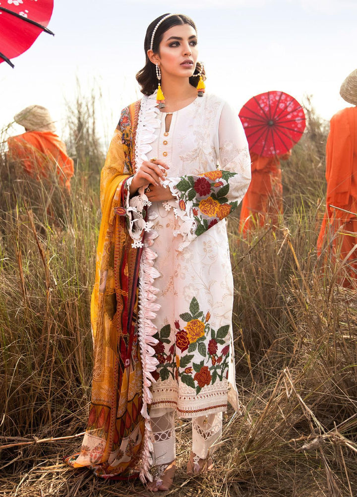 Iznik Embroidered Lawn Suits Unstitched 3 Piece IZ21L 06 Alight - Luxury Collection