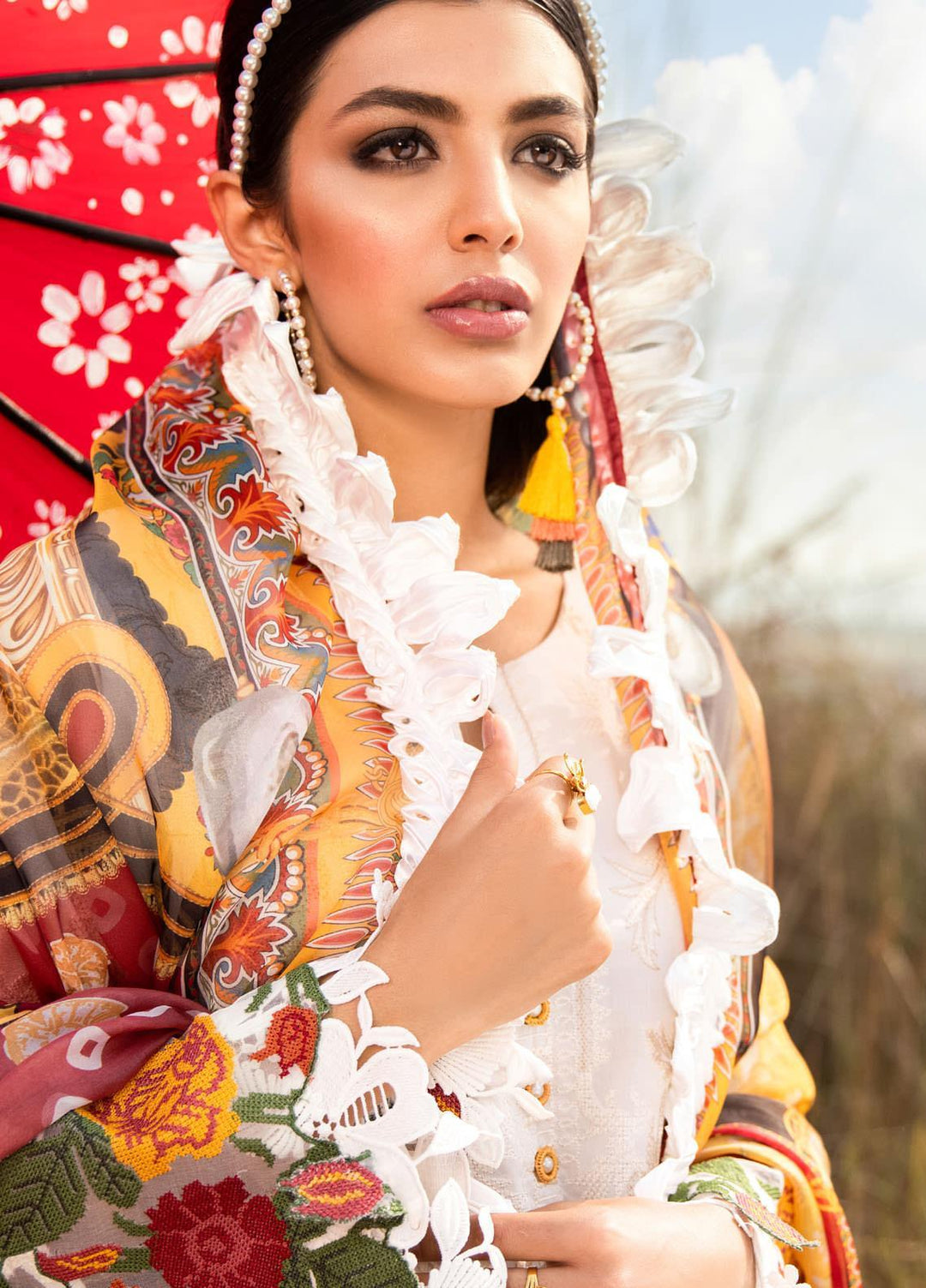 Iznik Embroidered Lawn Suits Unstitched 3 Piece IZ21L 06 Alight - Luxury Collection