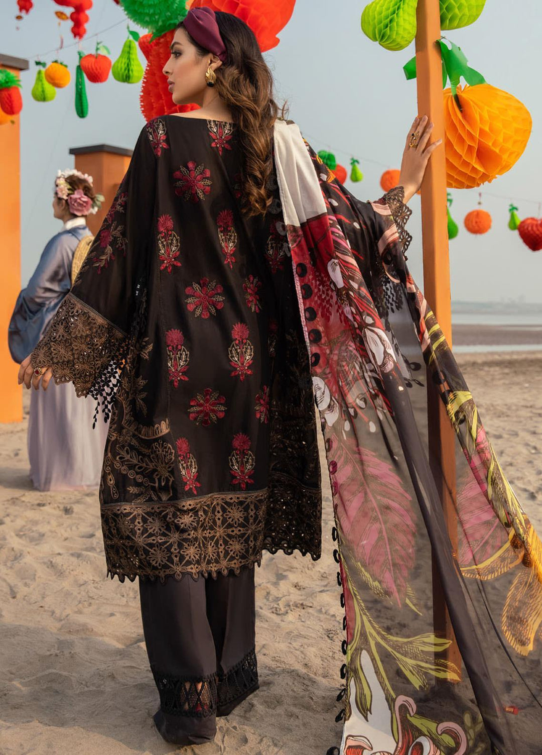 Iznik Embroidered Lawn Suits Unstitched 3 Piece IZ21L 09 Phantom - Luxury Collection