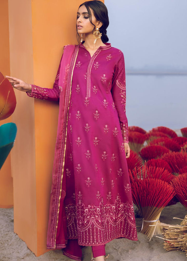 Iznik Embroidered Lawn Suits Unstitched 3 Piece IZ21L 10 Poise - Luxury Collection