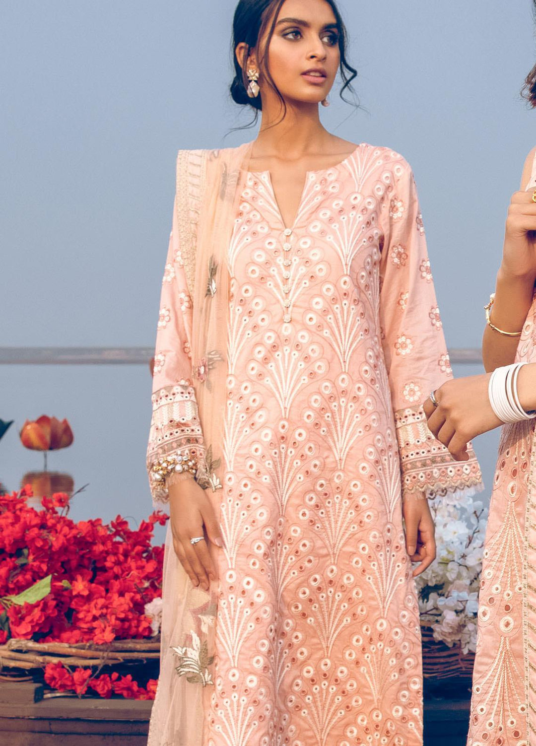 Iznik Embroidered Lawn Suits Unstitched 3 Piece IZ21L 11 Stream - Luxury Collection