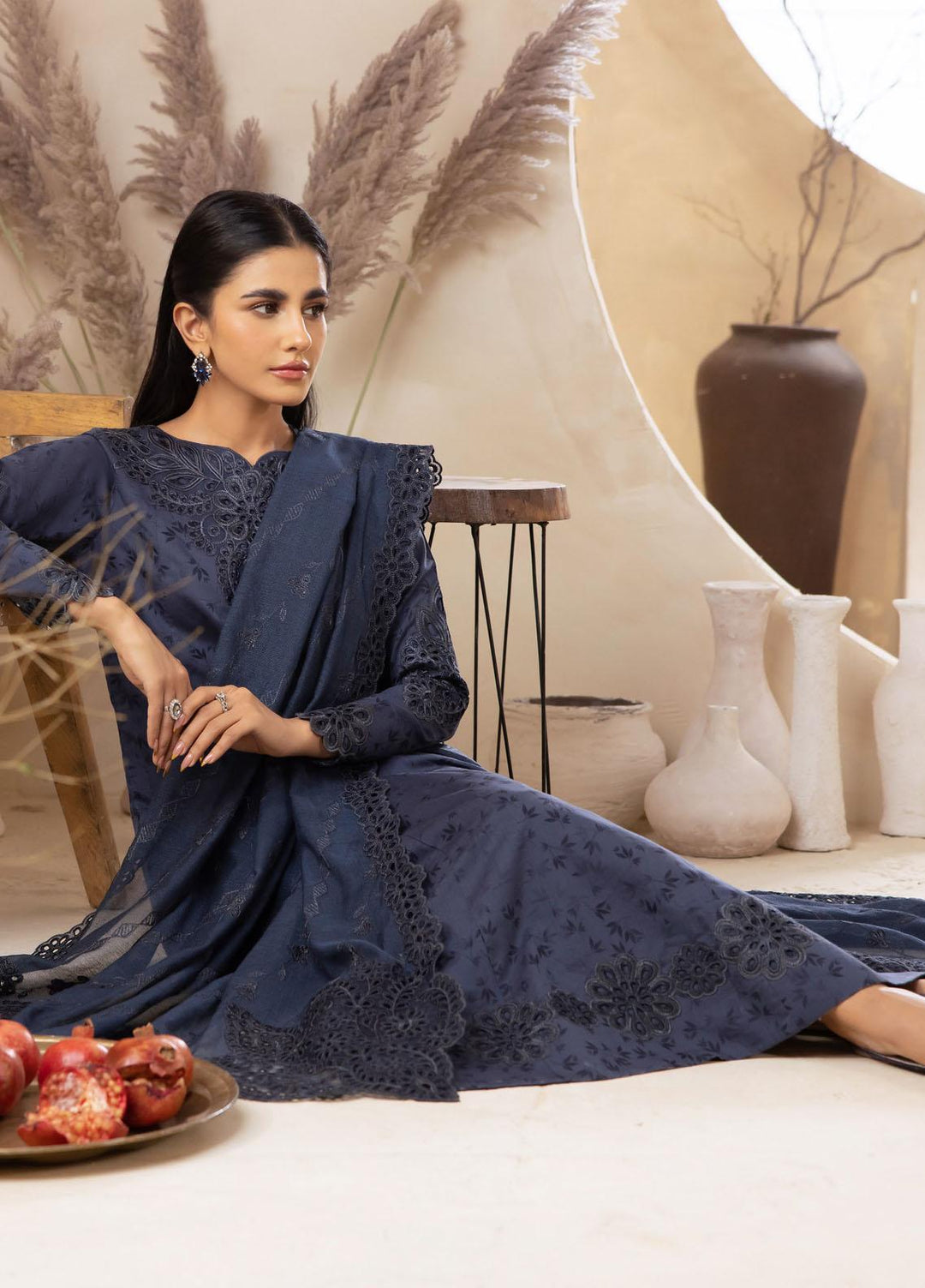 Iznik Embroidered Viscose Suits Unstitched 3 Piece IZ23LW ILW 02 Demure - Winter Collection