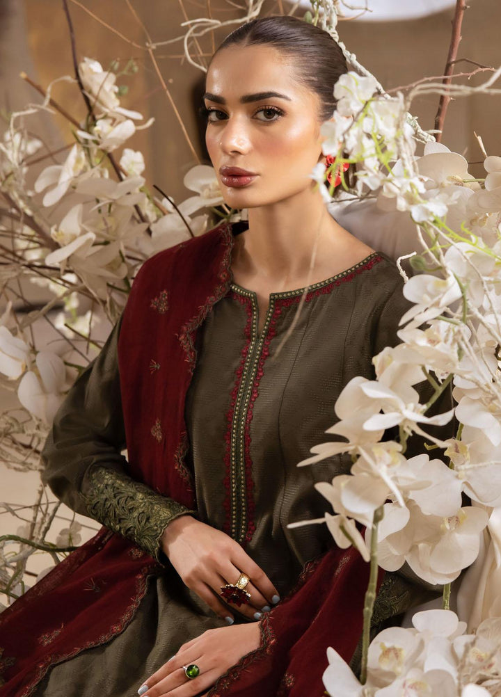 Iznik Embroidered Viscose Suits Unstitched 3 Piece IZ23LW ILW 03 Ashby - Winter Collection