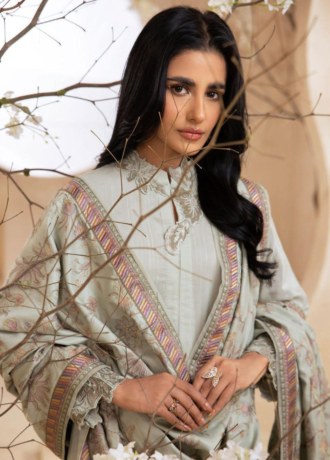 Iznik Embroidered Viscose Suits Unstitched 3 Piece IZ23LW ILW 04 Claire - Winter Collection