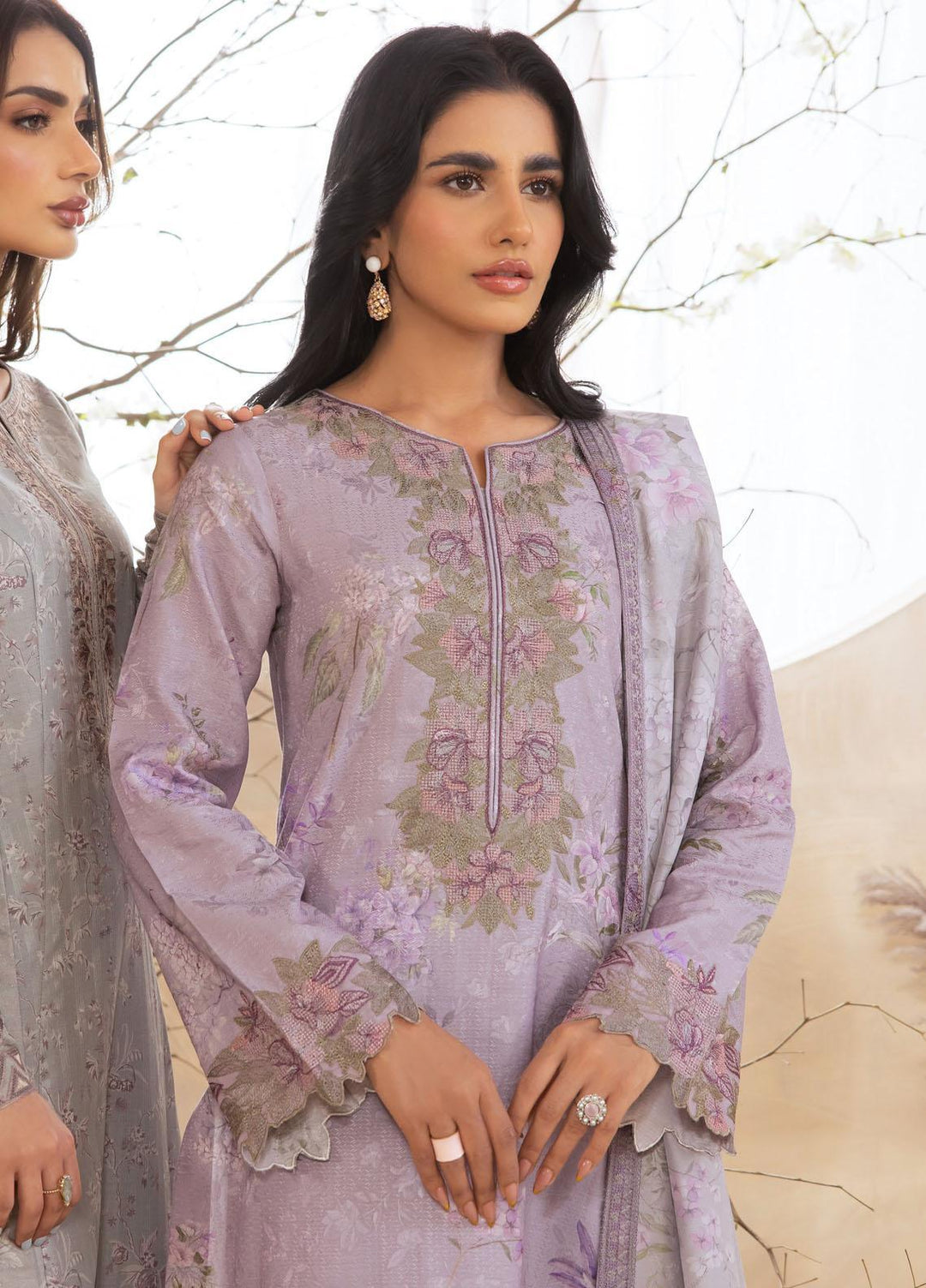Iznik Embroidered Viscose Suits Unstitched 3 Piece IZ23LW ILW 05 Anais - Winter Collection