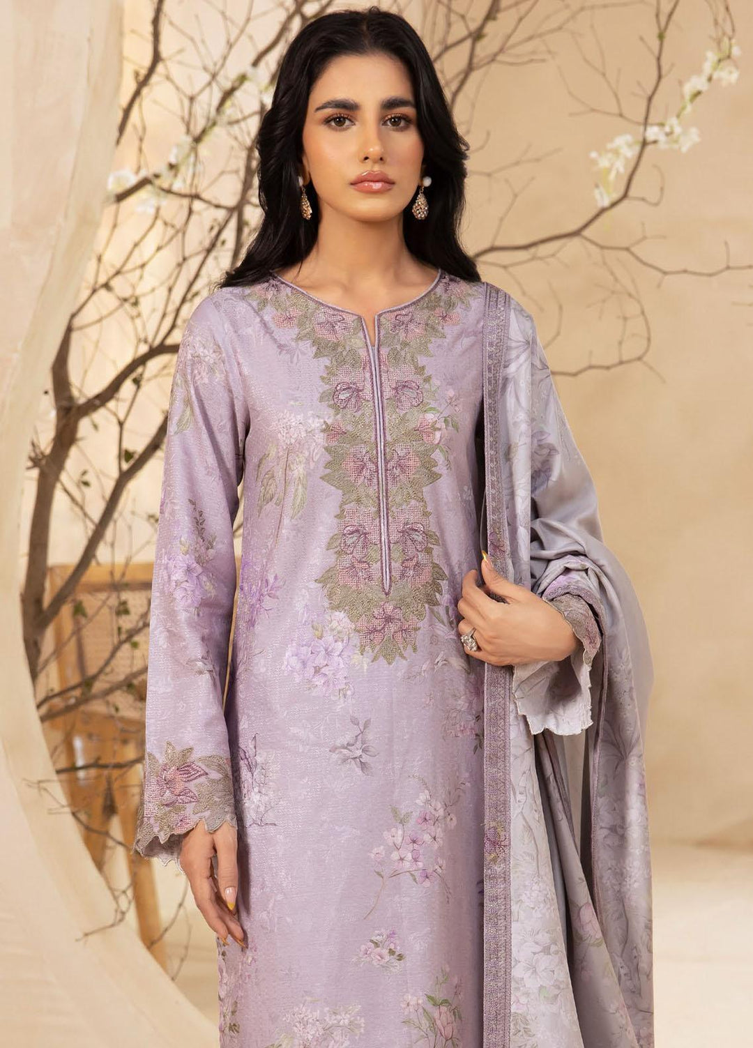 Iznik Embroidered Viscose Suits Unstitched 3 Piece IZ23LW ILW 05 Anais - Winter Collection