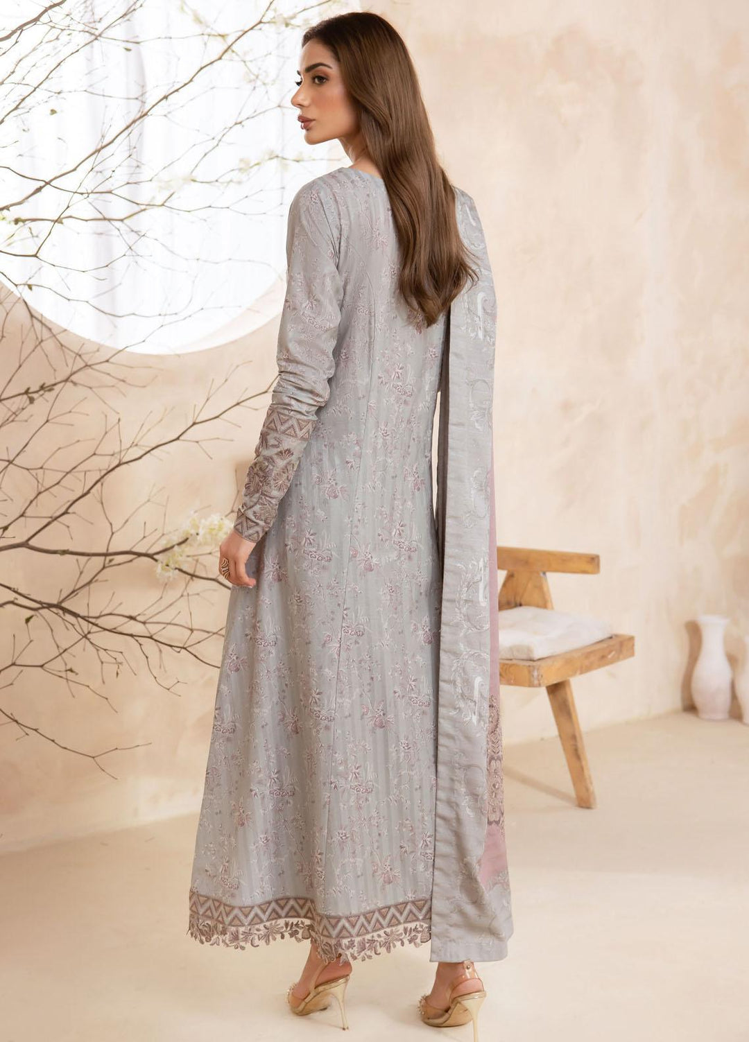 Iznik Embroidered Viscose Suits Unstitched 3 Piece IZ23LW ILW 07 Aurelia - Winter Collection