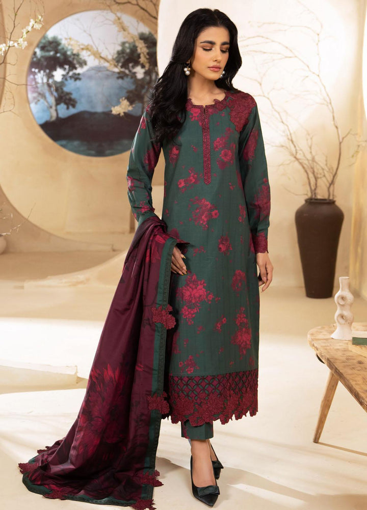 Iznik Embroidered Viscose Suits Unstitched 3 Piece IZ23LW ILW 08 Carina - Winter Collection