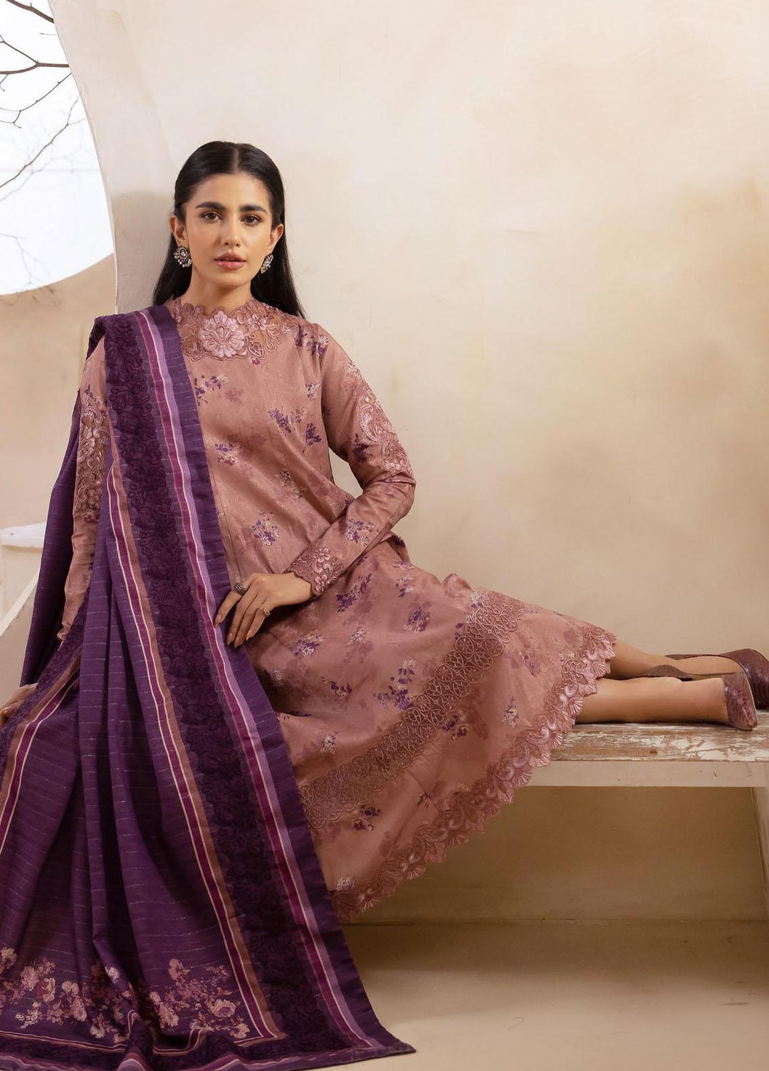 Iznik Embroidered Viscose Suits Unstitched 3 Piece IZ23LW ILW 09 Edwin - Winter Collection