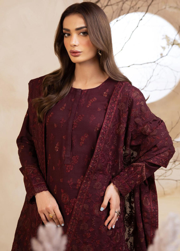 Iznik Embroidered Khaddar Suits Unstitched 3 Piece IZ23LW ILW 11 Candor - Winter Collection