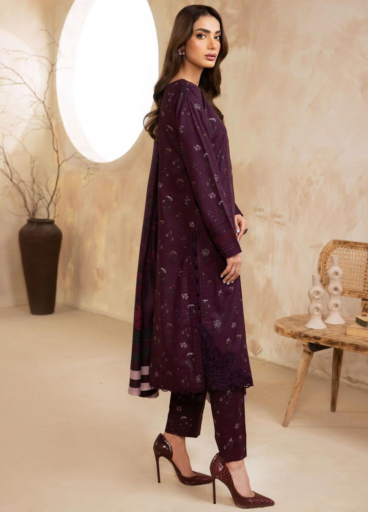Iznik Embroidered Khaddar Suits Unstitched 3 Piece IZ23LW ILW 12 Inkling - Winter Collection