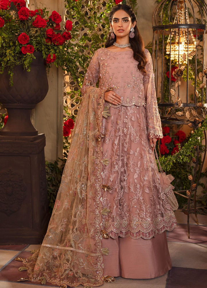 Iznik Embroidered Net Suits Unstitched 3 Piece IZ21M IMC-02 OPALIVE - Luxury Formals Collection