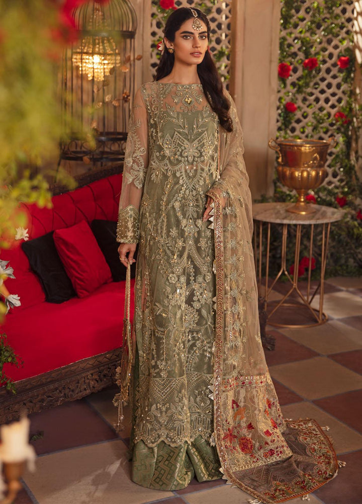 Iznik Embroidered Net Suits Unstitched 3 Piece IZ21M IMC-09 REVERIE - Luxury Formals Collection
