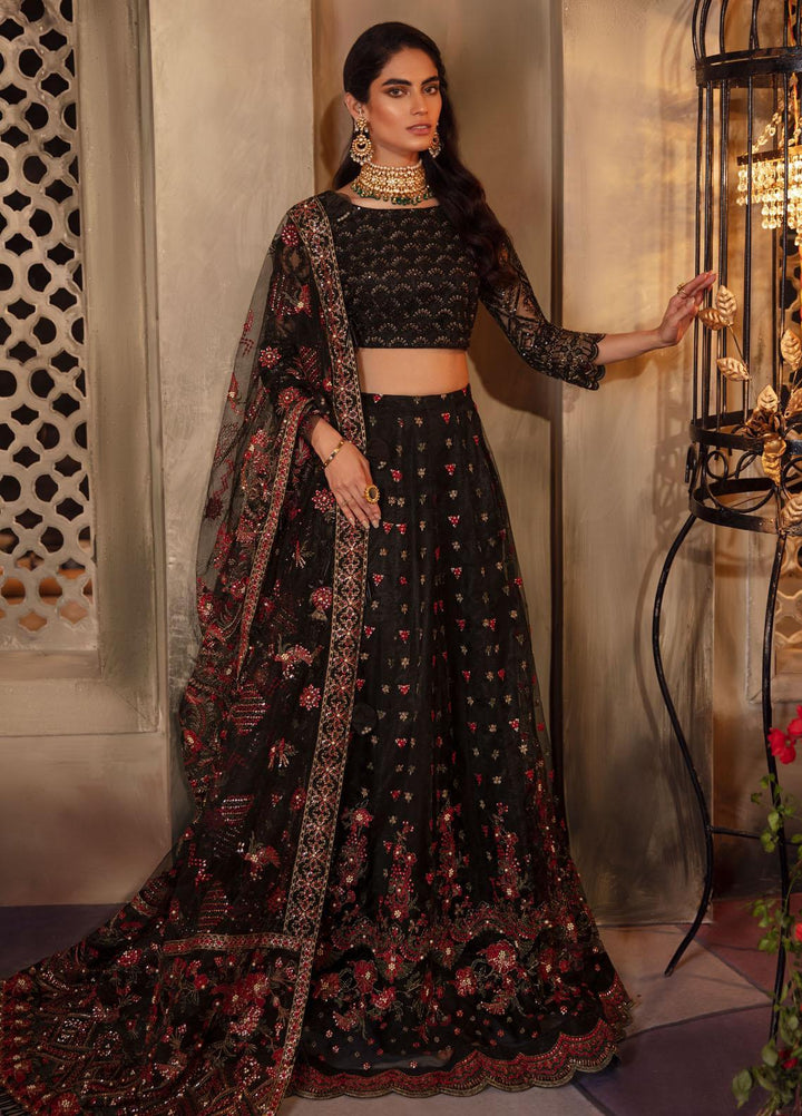 Iznik Embroidered Net Suits Unstitched 3 Piece IZ21M IMC-10 ROCOCO - Luxury Formals Collection