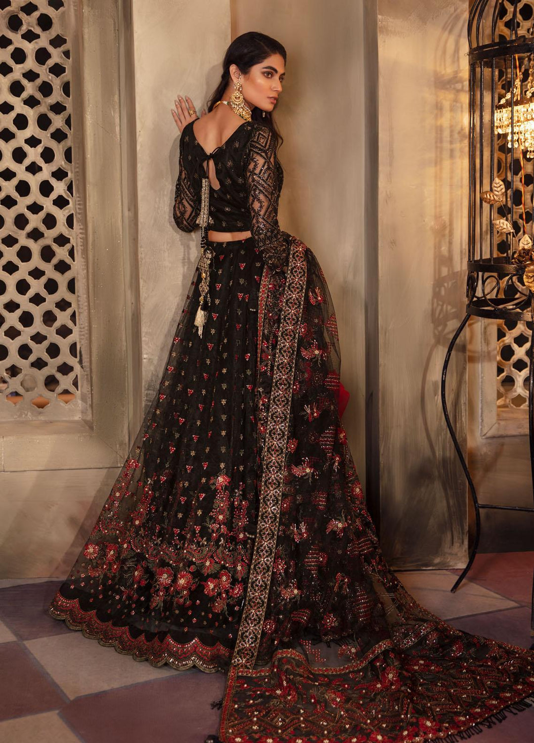 Iznik Embroidered Net Suits Unstitched 3 Piece IZ21M IMC-10 ROCOCO - Luxury Formals Collection