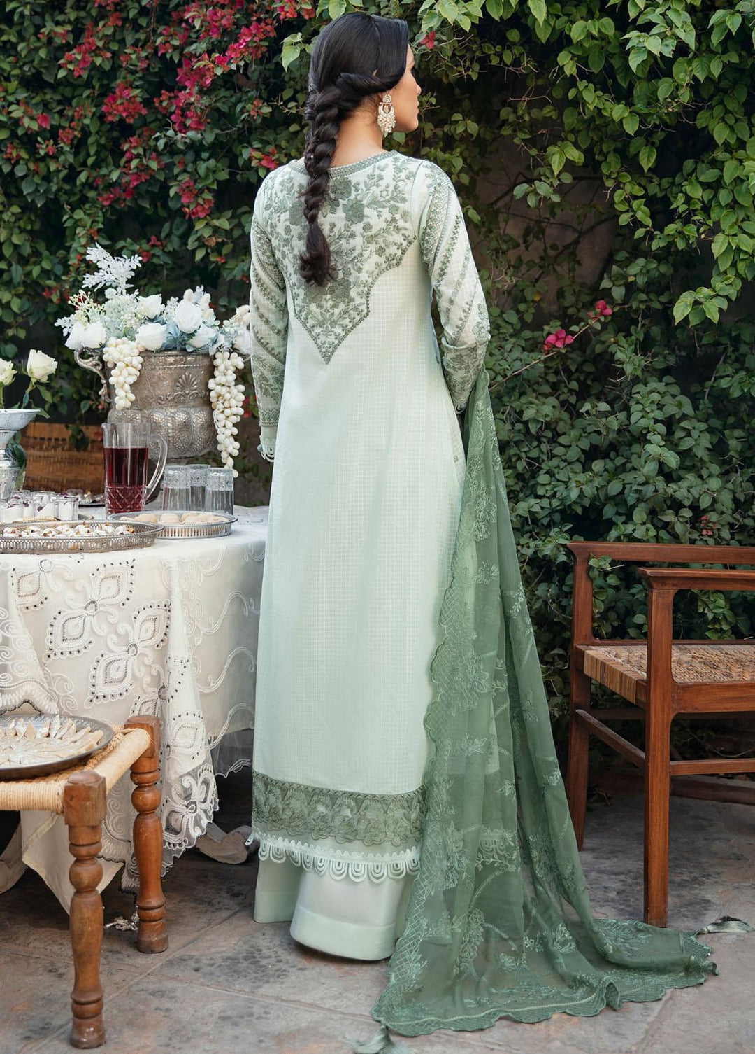 Methi Eid By Iznik Embroidered Lawn Suits Unstitched 3 Piece IZ22ME IME-03 Darkhshaan - Luxury Collection