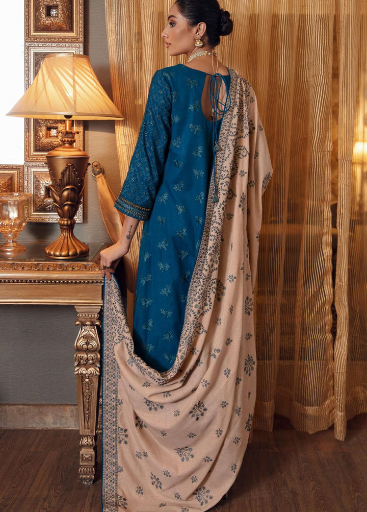Relic By Iznik Embroidered Khaddar Suits Unstitched 3 Piece IZ21R IPW-05 Cobalt - Winter Collection