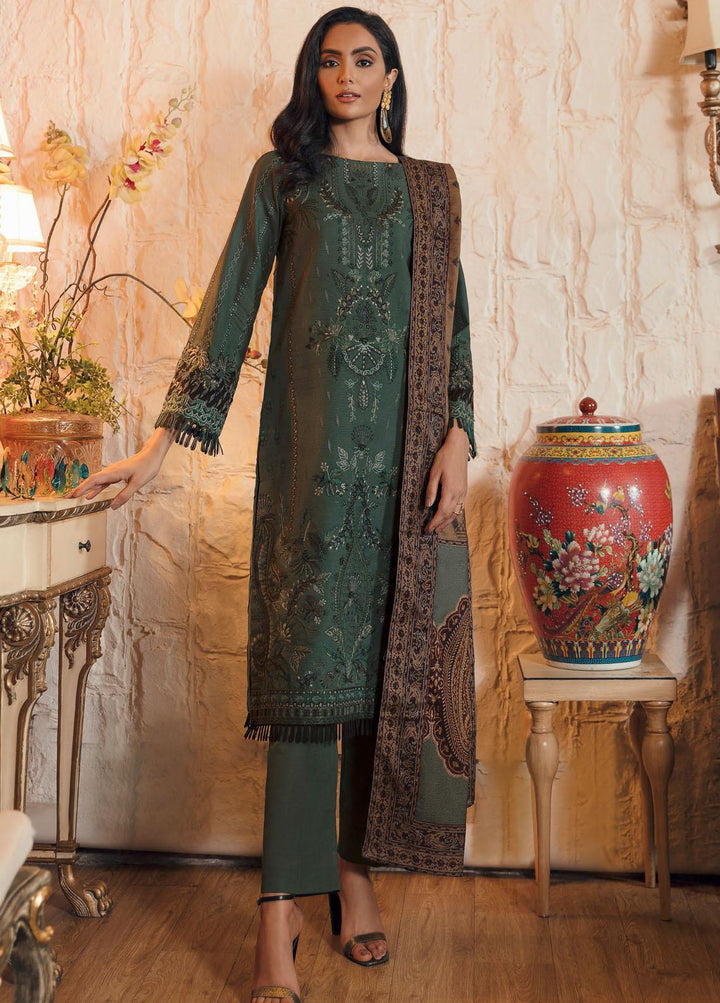 Relic By Iznik Embroidered Khaddar Suits Unstitched 3 Piece IZ21R IPW-10 Oak - Winter Collection