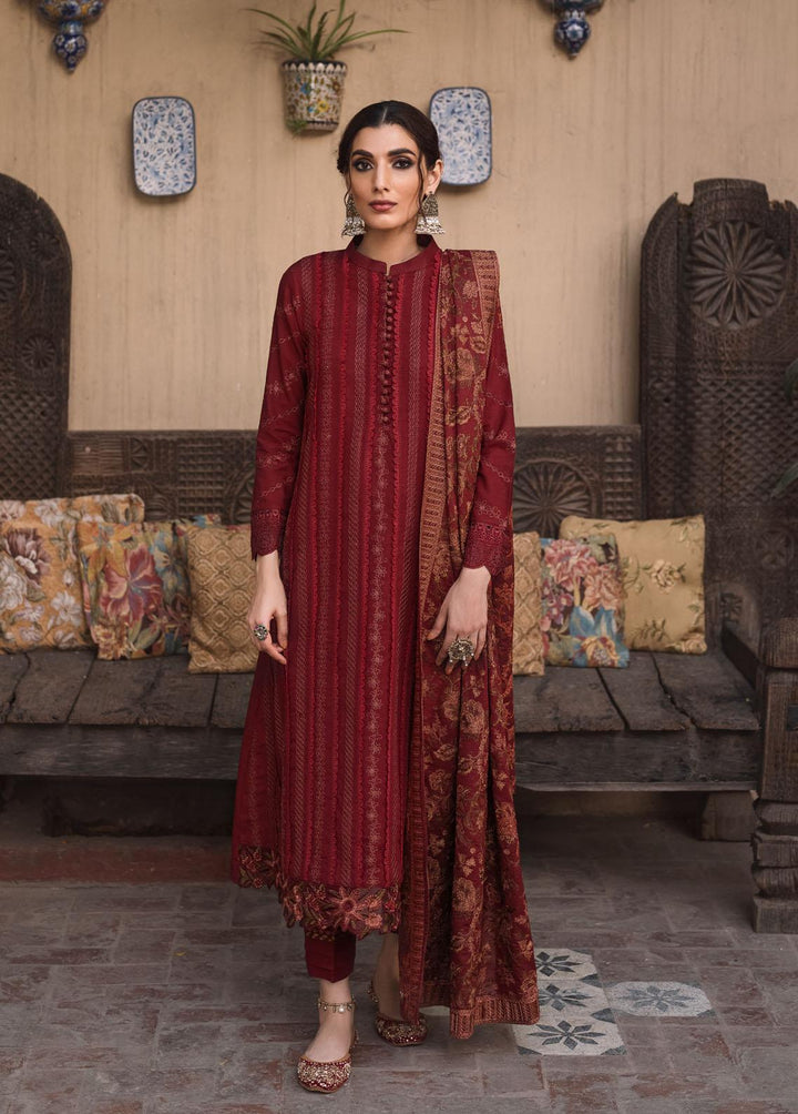 Riwayat By Iznik Embroidered Khaddar Suits Unstitched 3 Piece IZ22RK RC-01 Anahita - Winter Collection