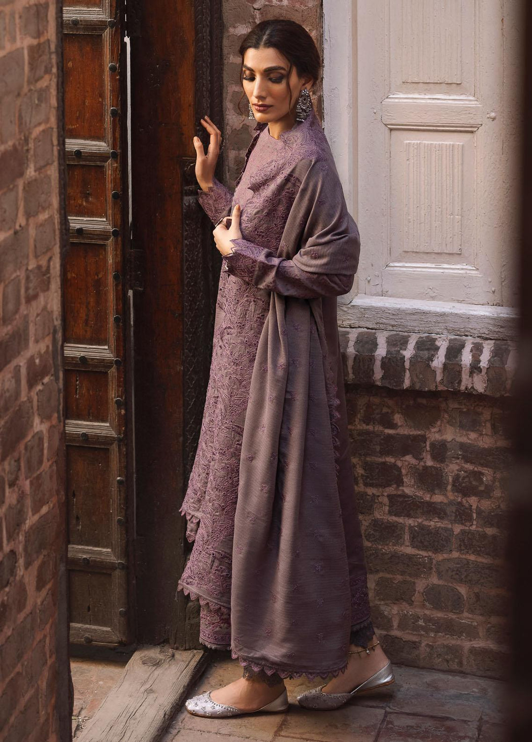 Riwayat By Iznik Embroidered Khaddar Suits Unstitched 3 Piece IZ22RK RC-05 Fabeha - Winter Collection