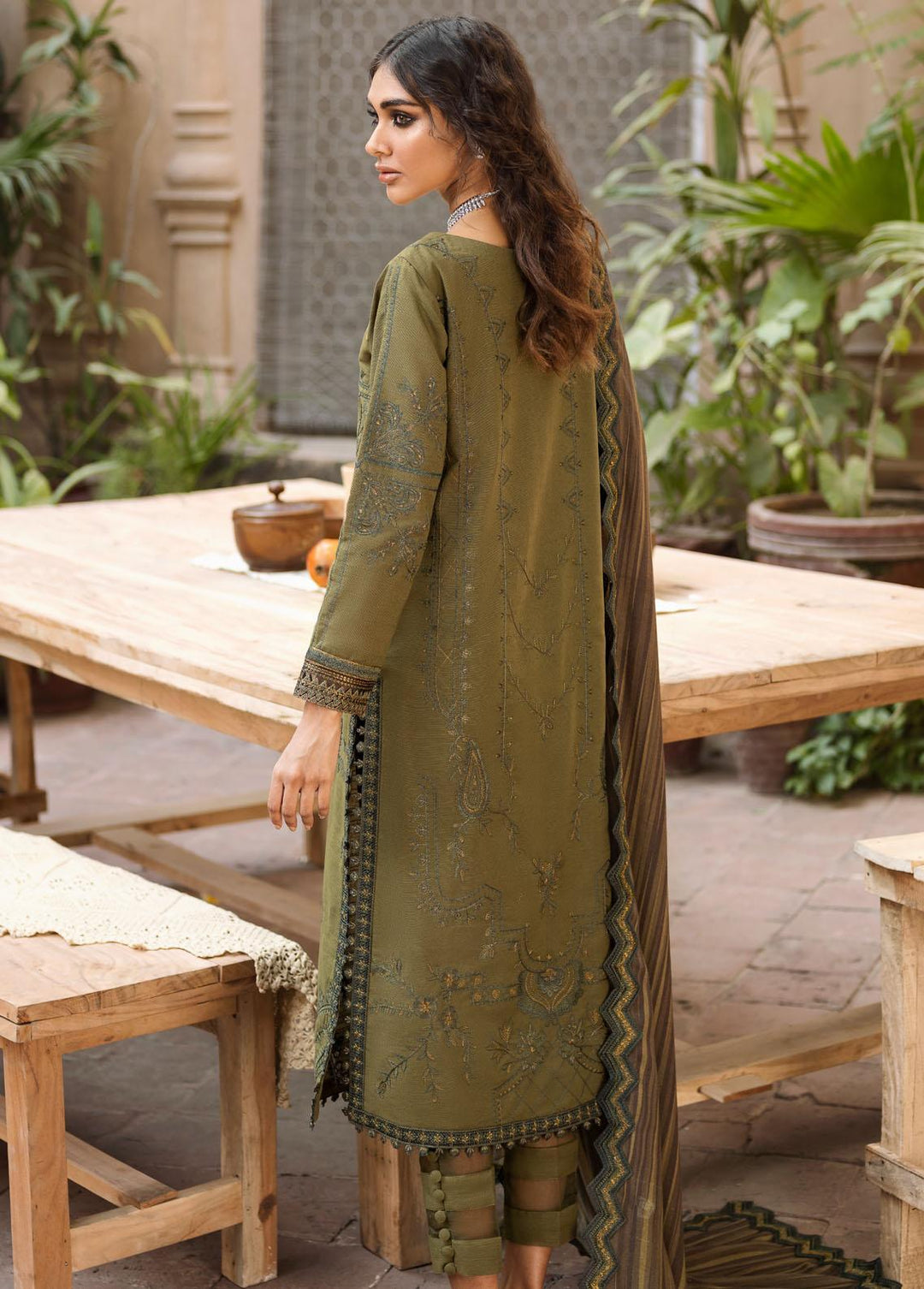 Riwayat By Iznik Embroidered Khaddar Suits Unstitched 3 Piece IZ22RK RC-08 Aaira - Winter Collection